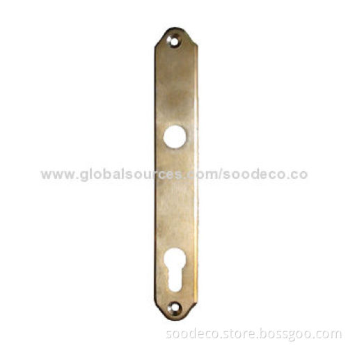 Door Handle Plate, Made of Solid Brass, Forging Process and PB, PC, AB or PVD Finish